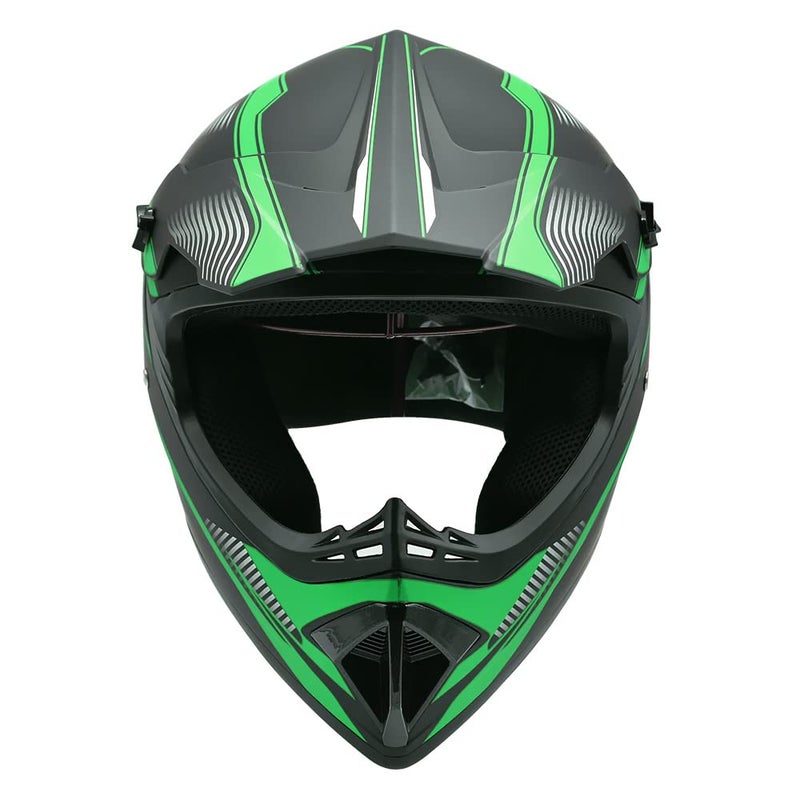ZJHELM ATV Helmet,Womens ATV Helmet, 4 Wheeler Helmets for Adults,Motocross Helmet Women, Street Riding Dirt Bike Helmets, utv Helmets for Adults DOT Approved(Blue, Large) - Image 3